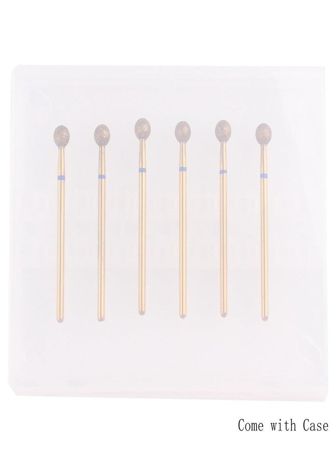 MZCMSL 6pcs Pro Diamond Ball Bits 5.0mm, Cuticle Drill Bit Set for Russian Manicure, 3/32 Shank efile Bit (Medium) - Image 5